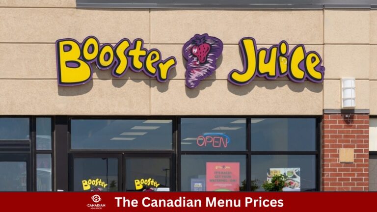 Latest Booster Juice Menu Prices in Canada