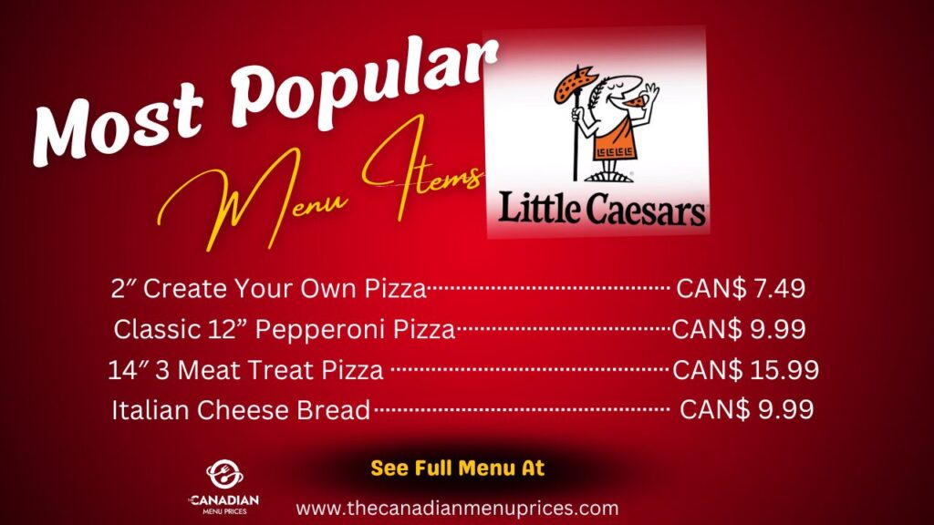 Most Popular Food Items at Little Caesars