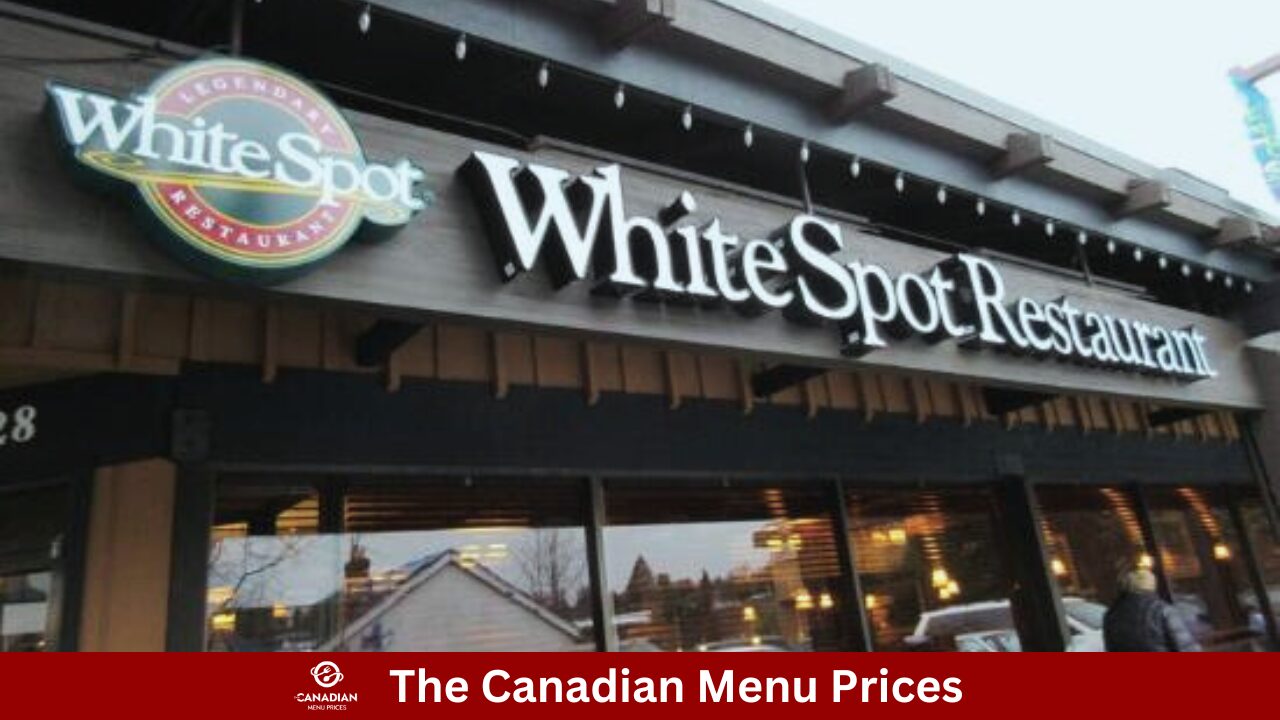 White Spot Menu Prices in Canada 