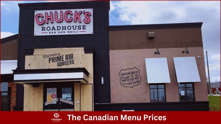 Chuck’s Roadhouse Menu Prices Canada