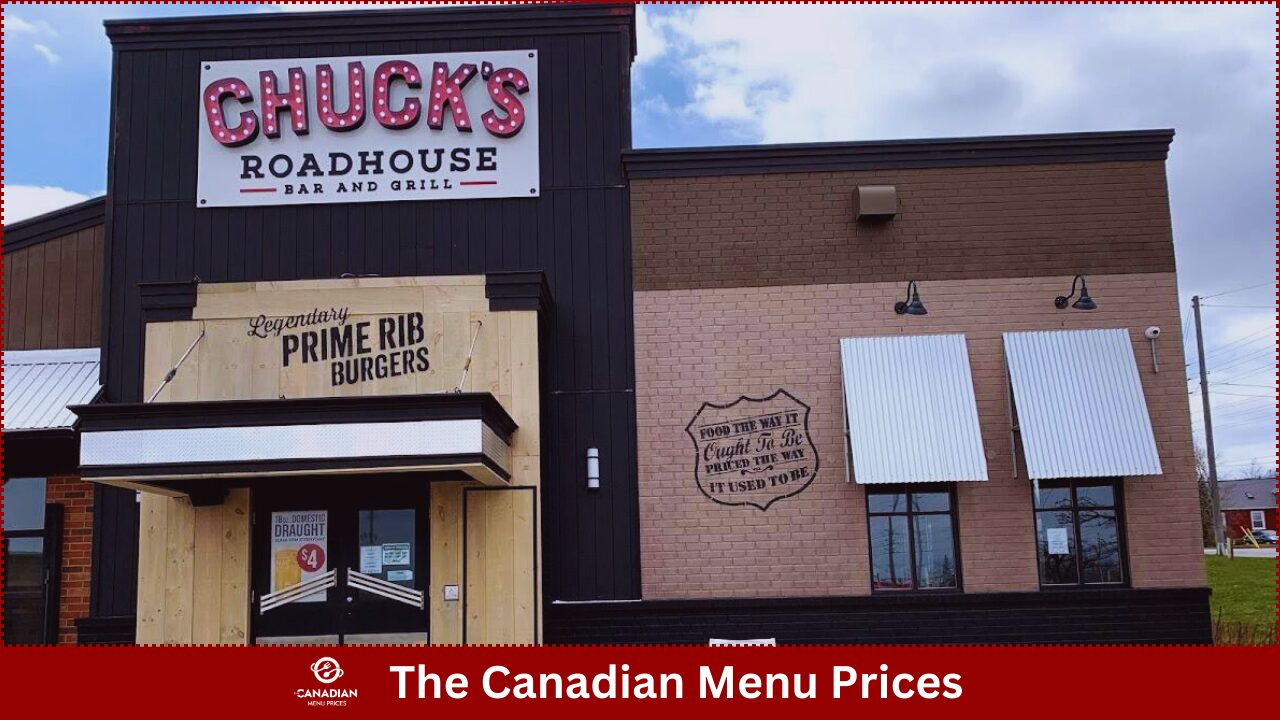 Chuck's Roadhouse Menu Prices Canada