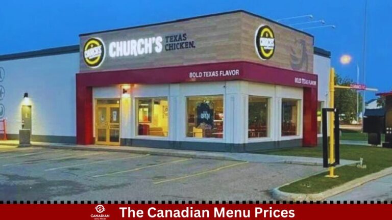 Church’s Chicken Menu Prices in Canada