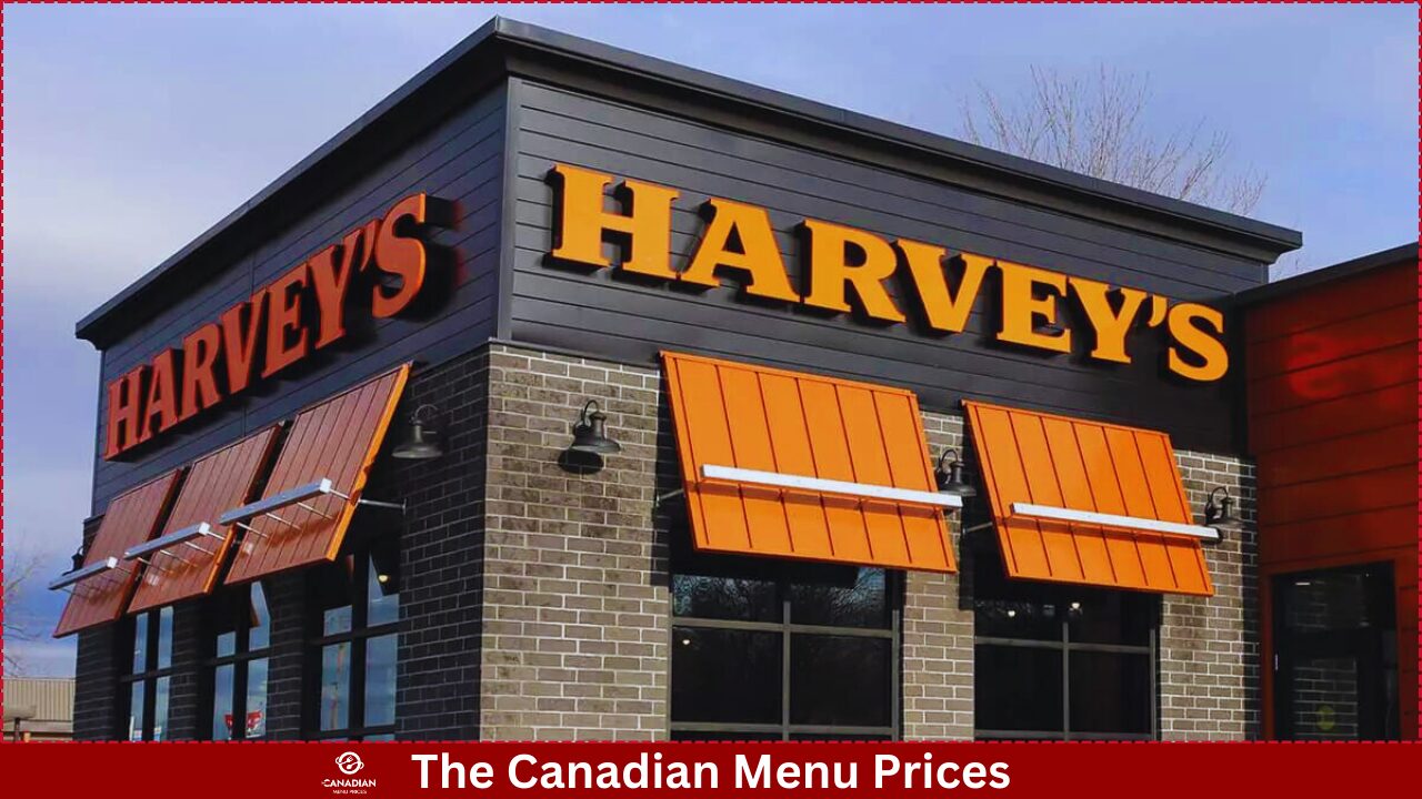 Harvey's Menu Prices in Canada