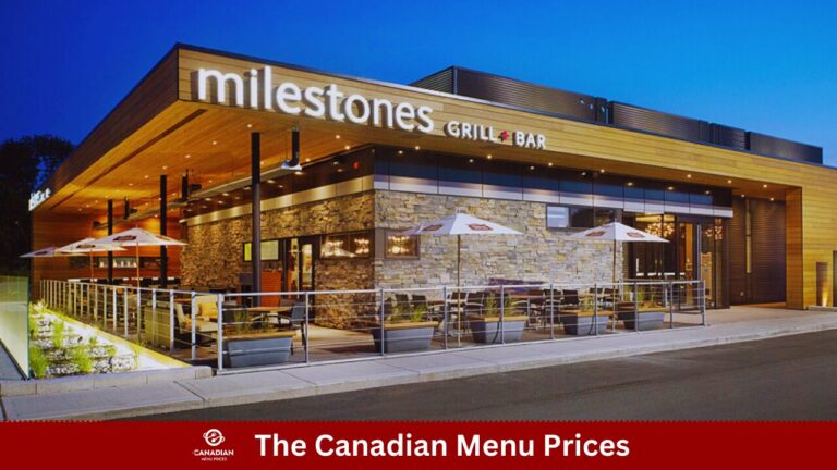 Milestones Menu Prices In Canada