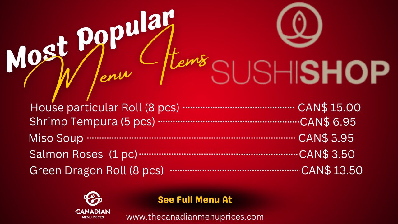 Best Sushi Shop Menu Prices in Canada - 2025