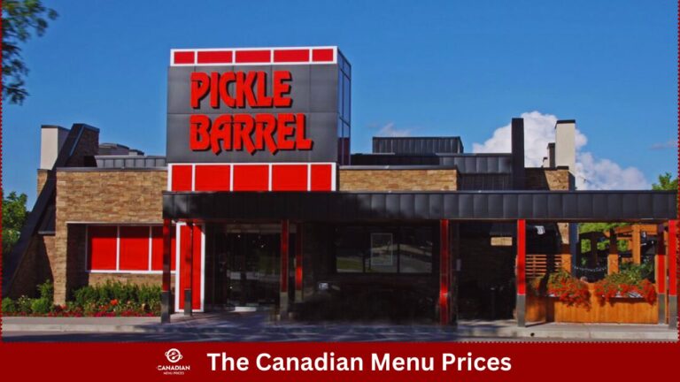 Pickle Barrel Menu Prices In Canada