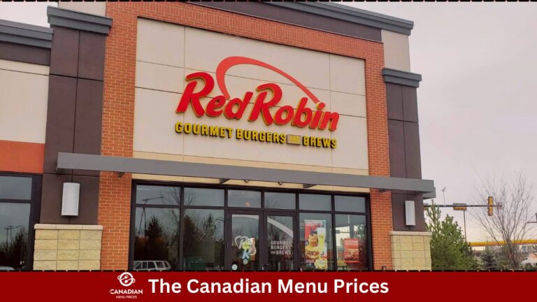 Red Robin Menu Prices In Canada