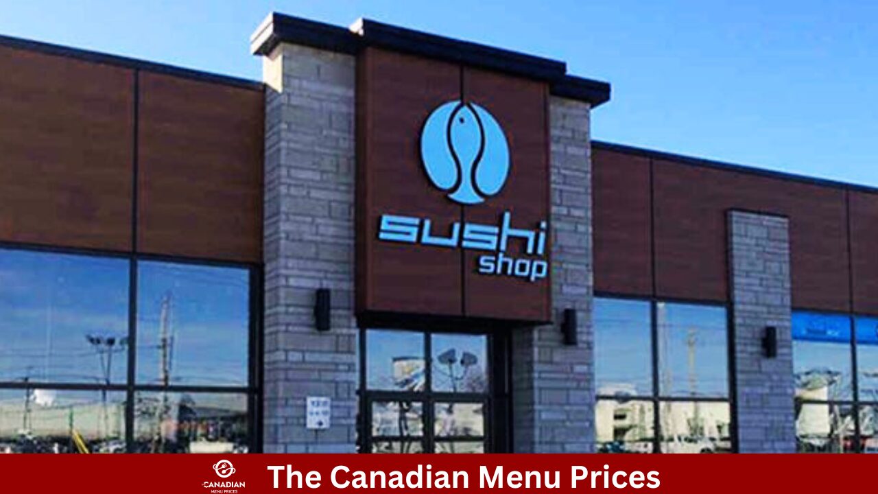 Sushi Shop Menu Prices in Canada