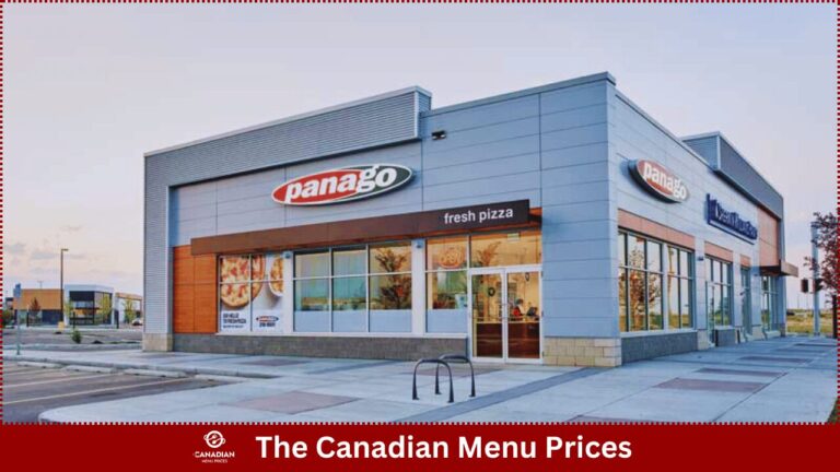 Panago Pizza Menu Prices in Canada