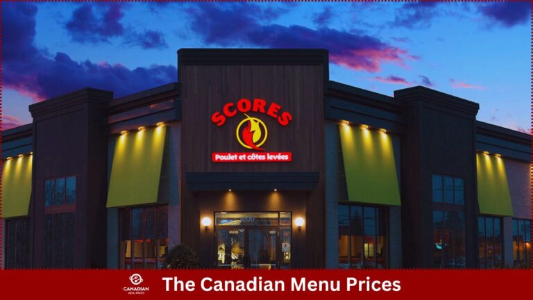 Scores Rotisseries Menu Prices in Canada