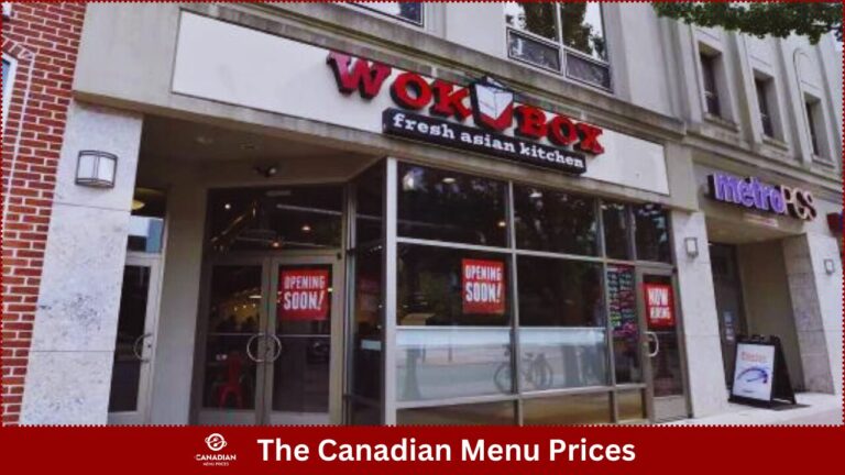 Wok Box Menu Prices In Canada