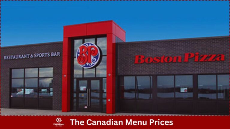Boston Pizza Menu Prices In Canada