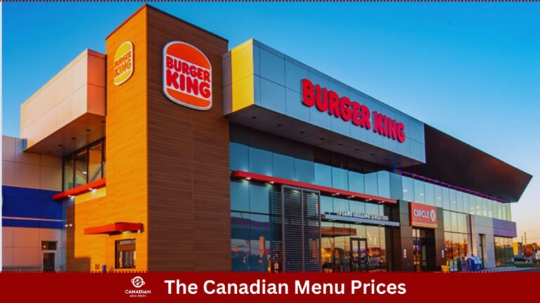 Burger King Menu Prices in Canada