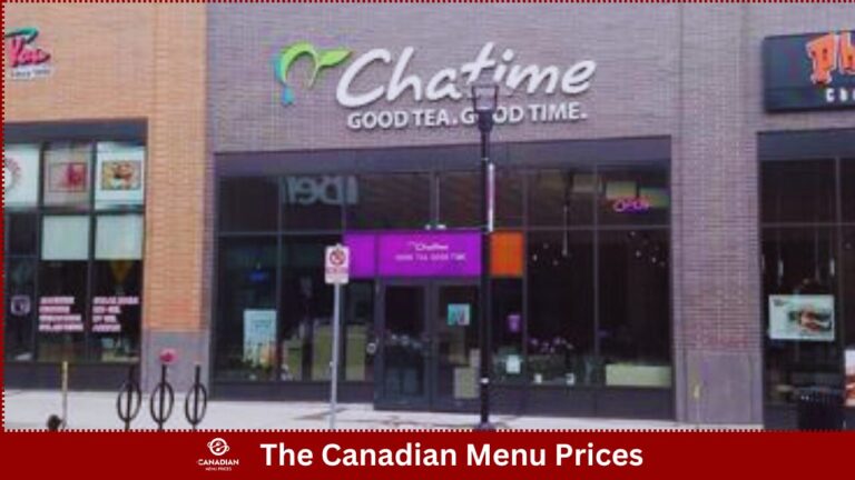 Chatime Menu Prices In Canada