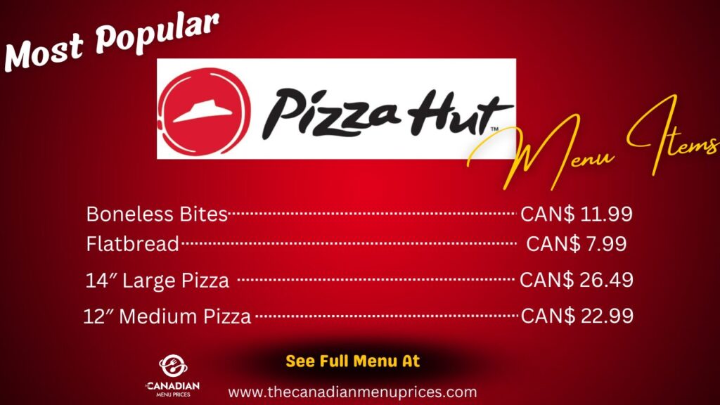 Most Popular Food Items of Pizza Hut