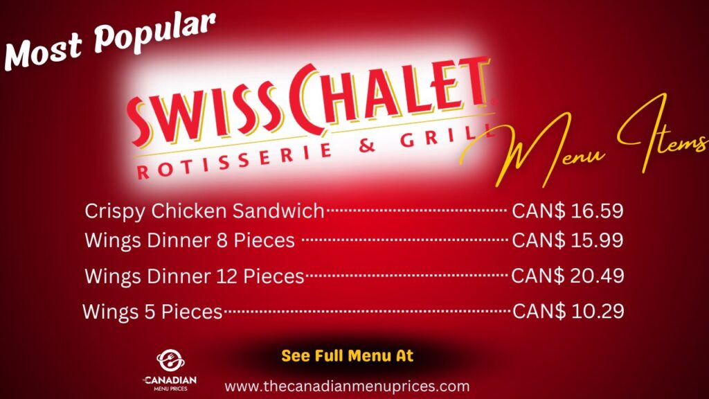 Most Popular Items at Swiss Chalet