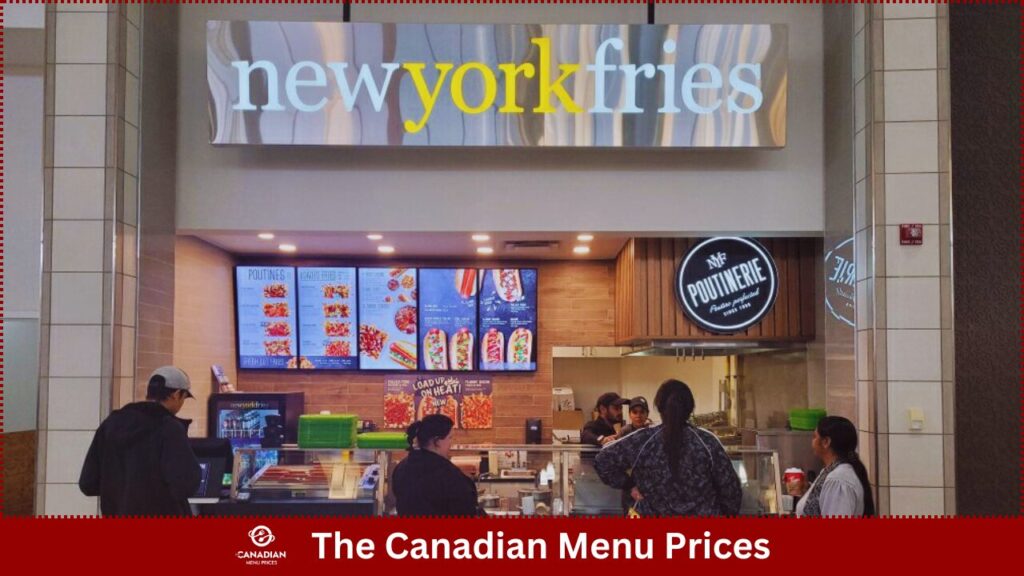 New York Fries Menu Prices in Canada