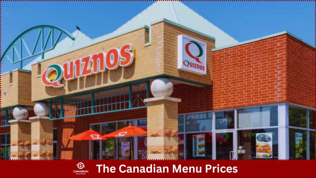 Quiznos Menu Prices in Canada