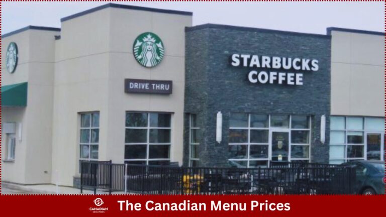 Starbucks Menu Prices In Canada