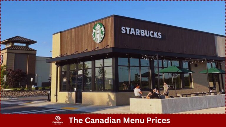 Starbucks Menu Prices in Toronto