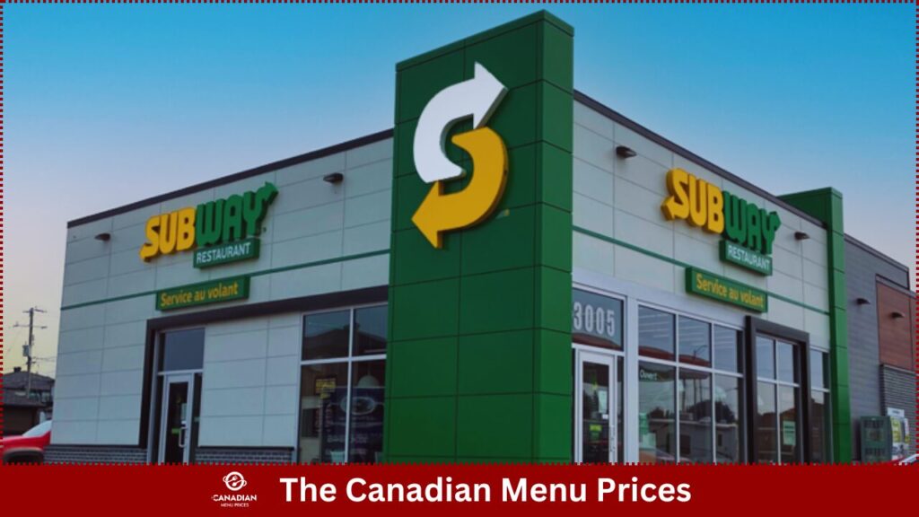 Subway Menu Prices in Canada