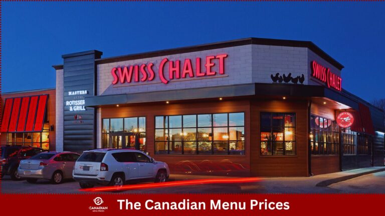 Swiss Chalet Menu Prices in Canada