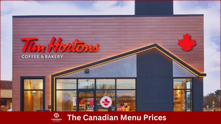 Tim Hortons Menu Prices in Canada