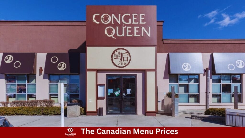 Congee Queen Menu Prices in Canada