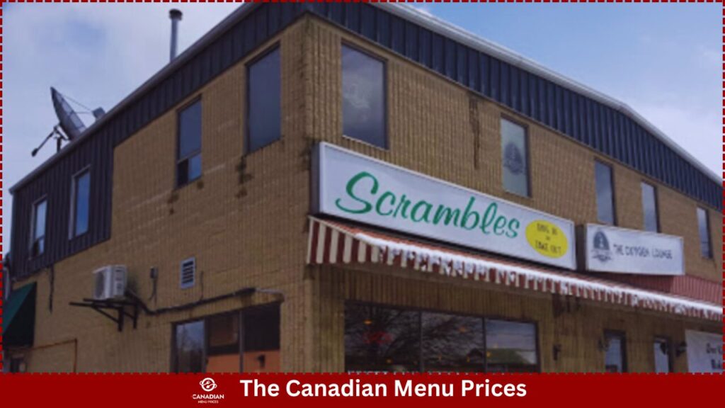 Scrambles Menu Prices in Canada