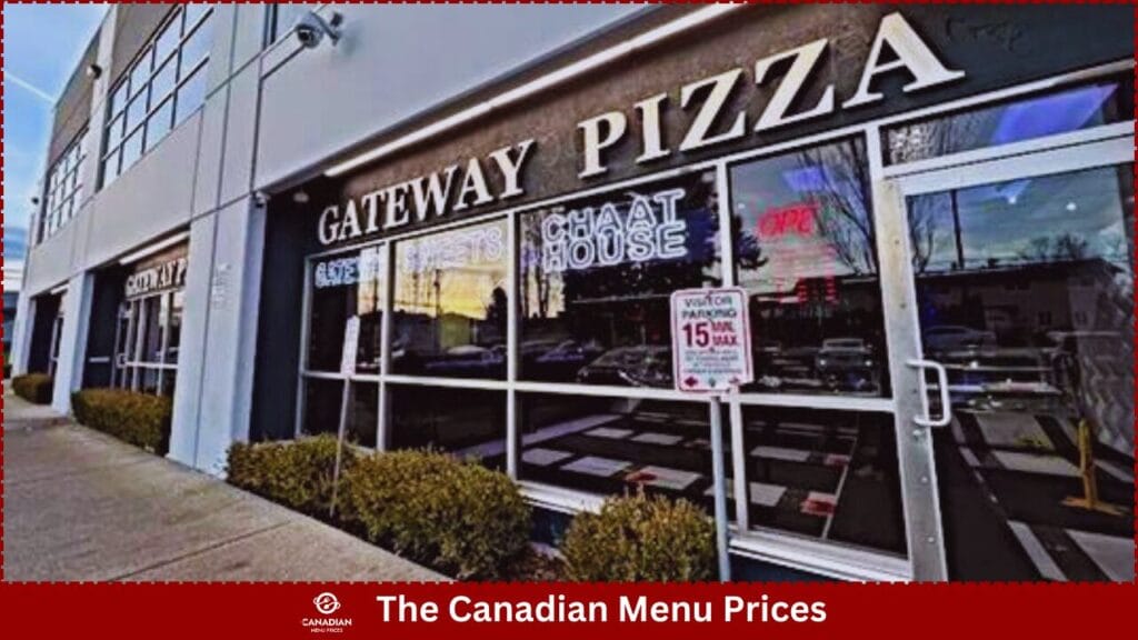 Gateway Pizza Menu Prices in Canada