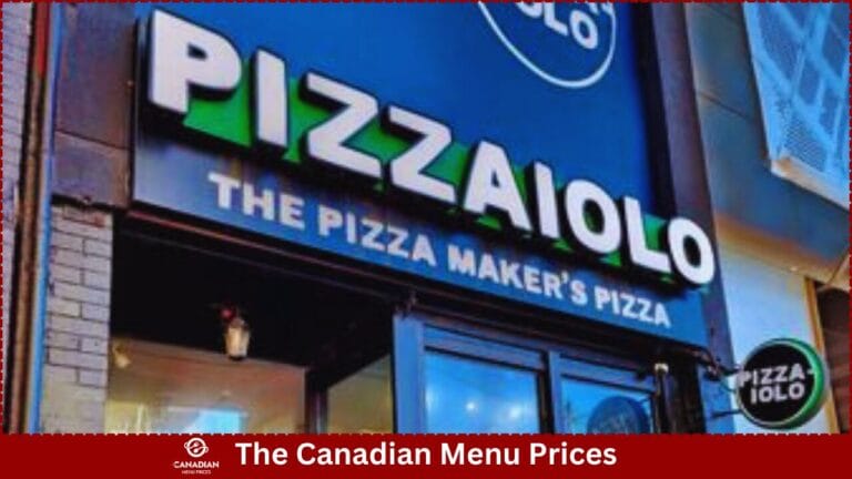 Pizzaiolo Menu Prices in Canada