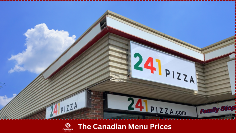 241 Pizza Menu Prices in Canada