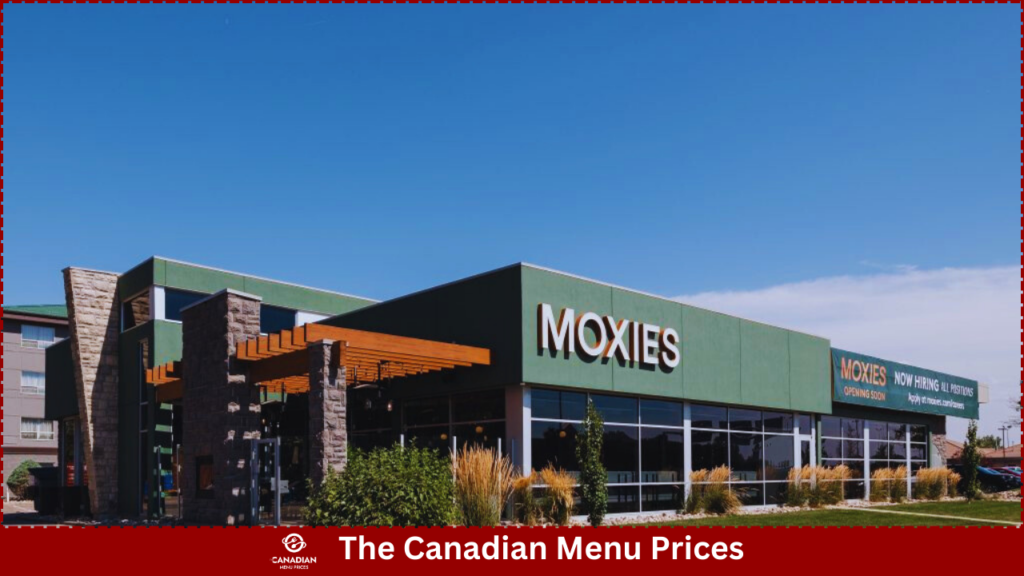 Moxie's Menu Prices in Canada