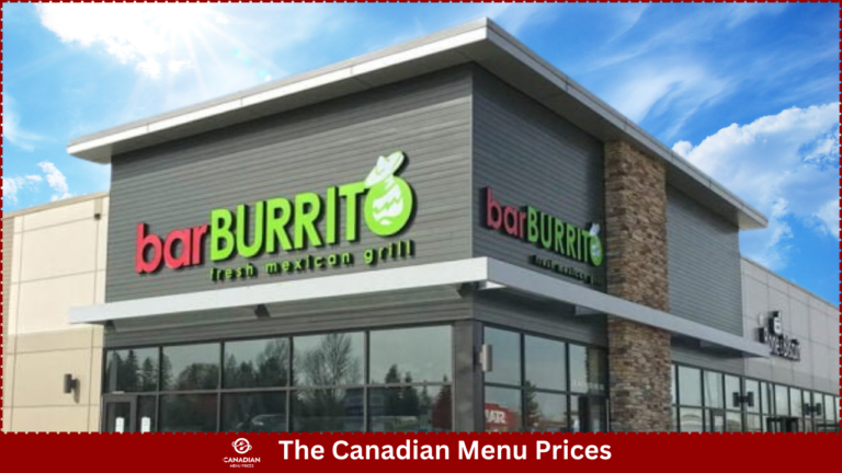 BarBurrito Menu Prices in Canada